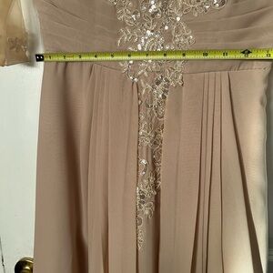 Elegant Beige Evening Dress